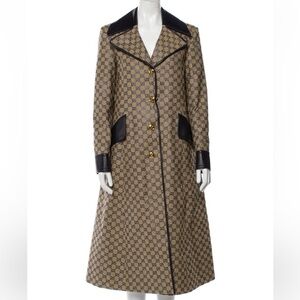 Gucci Embellished GG Printed Coat
